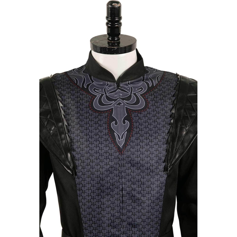 House of the Dragon Prince Daemon Targaryen Black Printed Set Medieval Suit Cosplay Costume Halloween Carnival Outfit