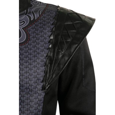 House of the Dragon Prince Daemon Targaryen Black Printed Set Medieval Suit Cosplay Costume Halloween Carnival Outfit