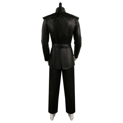 House of the Dragon Prince Aemond Targaryen Black Full Set Medieval Suit Cosplay Costume Halloween Carnival Outfit