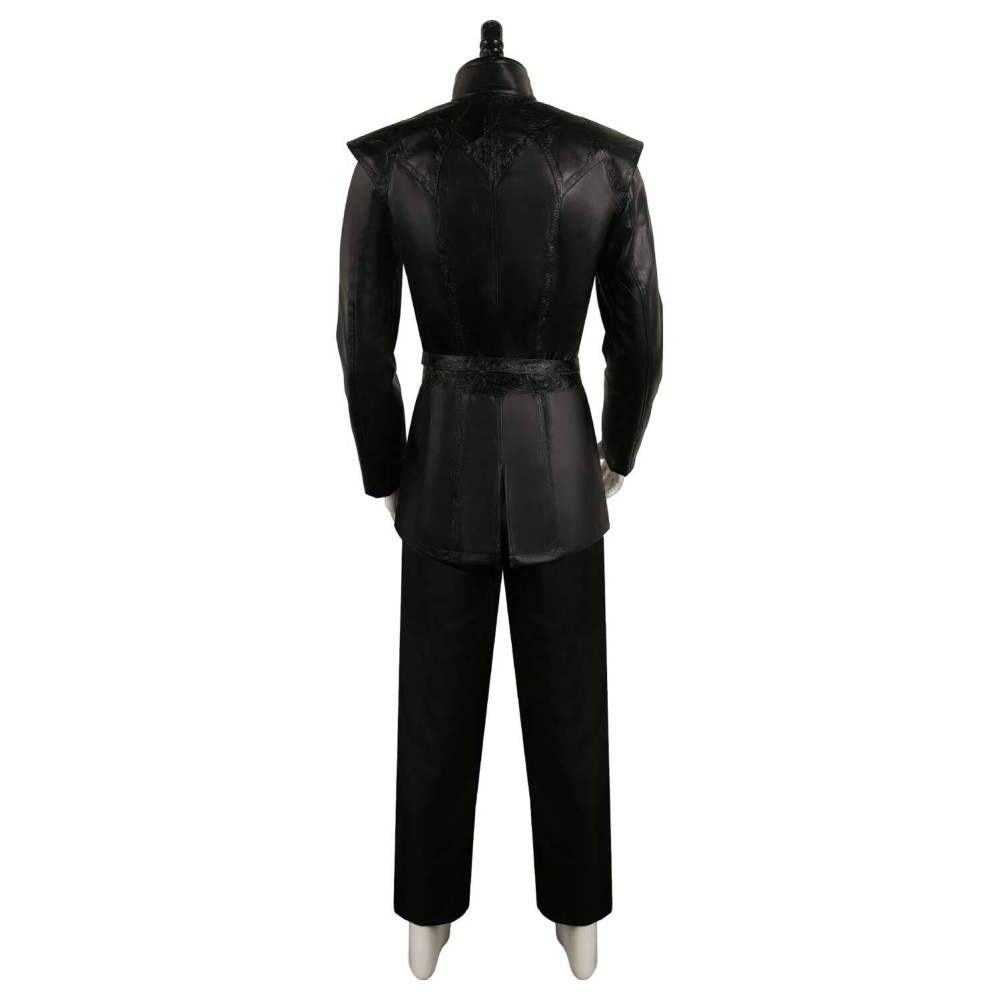 House of the Dragon Prince Aemond Targaryen Black Full Set Medieval Suit Cosplay Costume Halloween Carnival Outfit