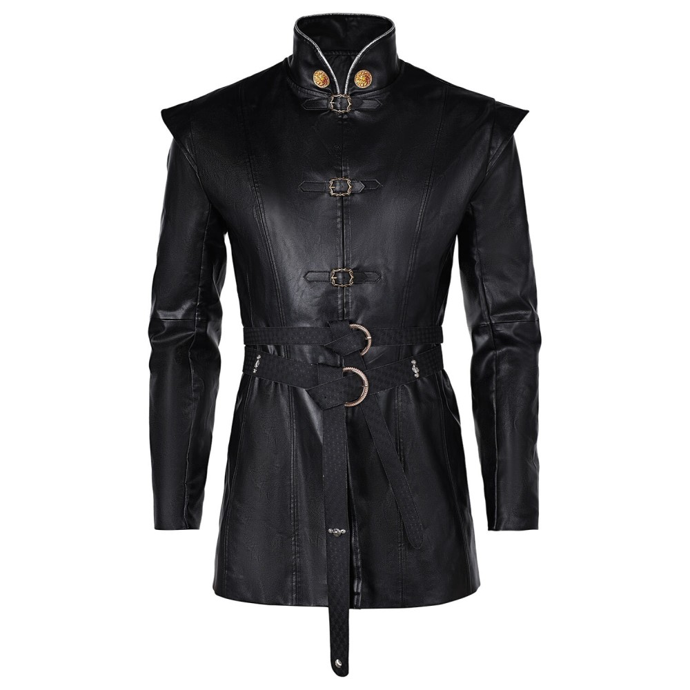 House of the Dragon Prince Aemond Targaryen Black Coat Suit Cosplay Costume Halloween Carnival Outfit