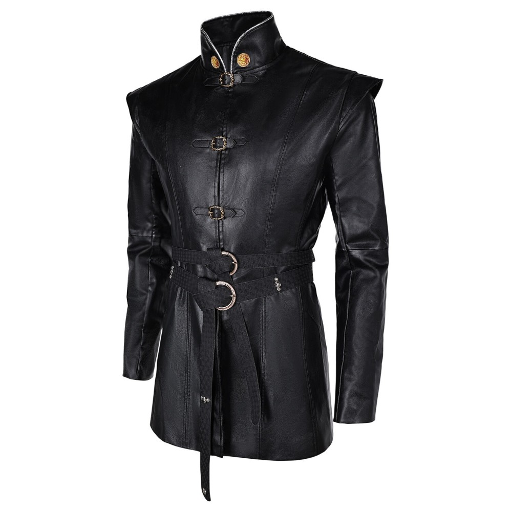 House of the Dragon Prince Aemond Targaryen Black Coat Suit Cosplay Costume Halloween Carnival Outfit