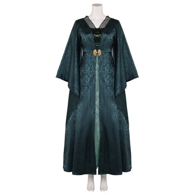House of the Dragon Helaena Targaryen Dark Green Dress Medieval Suit Cosplay Costume Halloween Carnival Outfit