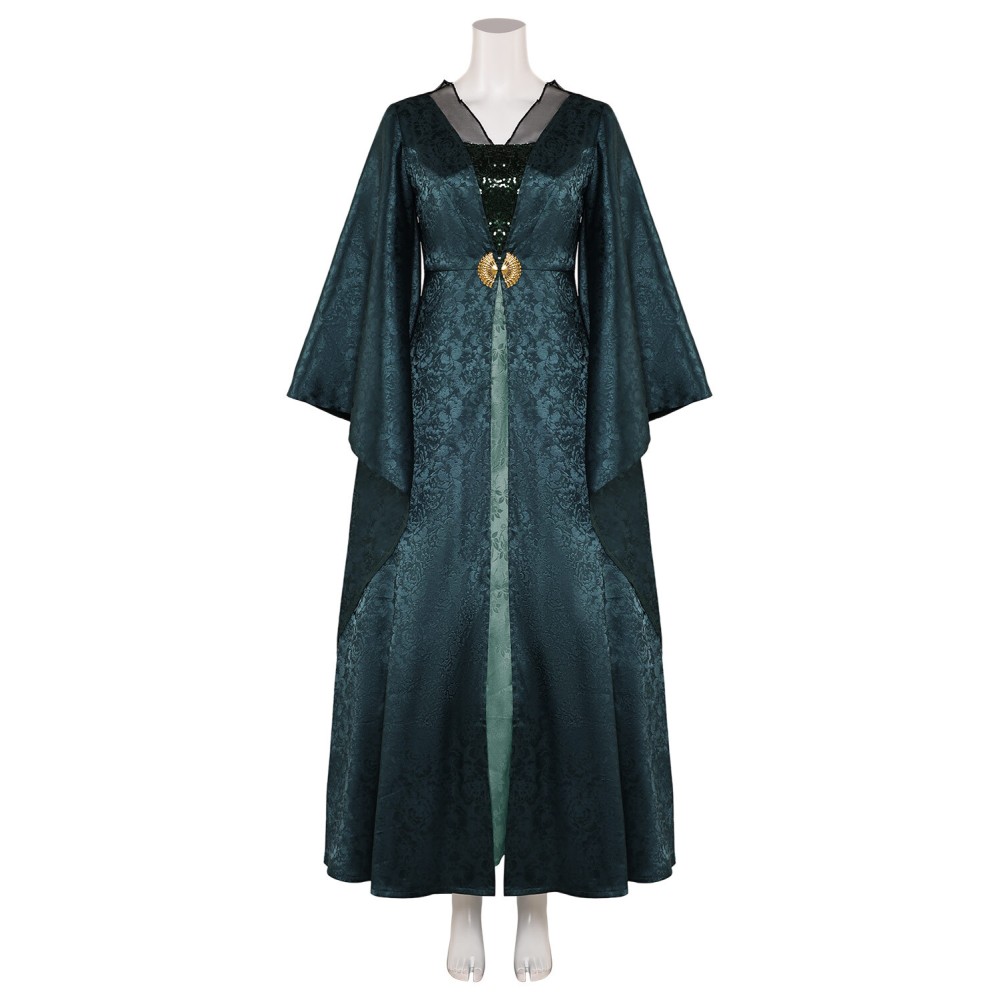 House of the Dragon Helaena Targaryen Dark Green Dress Medieval Suit Cosplay Costume Halloween Carnival Outfit