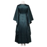House of the Dragon Helaena Targaryen Dark Green Dress Medieval Suit Cosplay Costume Halloween Carnival Outfit