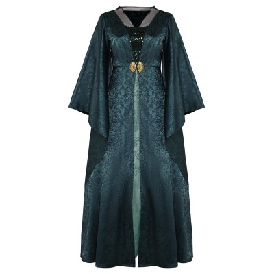 House of the Dragon Helaena Targaryen Dark Green Dress Medieval Suit Cosplay Costume Halloween Carnival Outfit