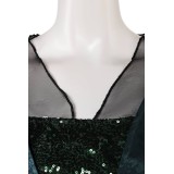 House of the Dragon Helaena Targaryen Dark Green Dress Medieval Suit Cosplay Costume Halloween Carnival Outfit