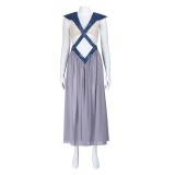 House of the Dragon Daenerys Targaryen Women Gray Dress Cosplay Costume Halloween Carnival Outfit