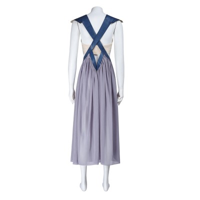 House of the Dragon Daenerys Targaryen Women Gray Dress Cosplay Costume Halloween Carnival Outfit