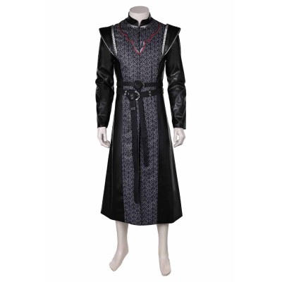 House of the Dragon Daemon Targaryen Black Set Suit Cosplay Costume Halloween Carnival Outfit