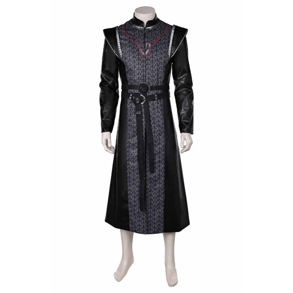 House of the Dragon Daemon Targaryen Black Set Suit Cosplay Costume Halloween Carnival Outfit