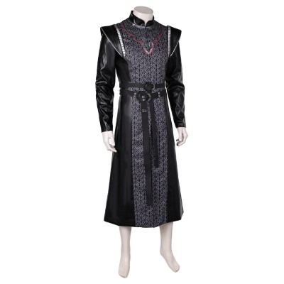 House of the Dragon Daemon Targaryen Black Set Suit Cosplay Costume Halloween Carnival Outfit