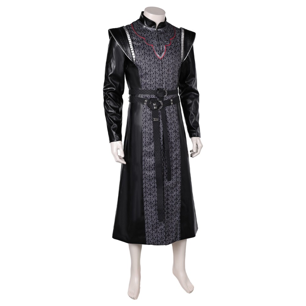 House of the Dragon Daemon Targaryen Black Set Suit Cosplay Costume Halloween Carnival Outfit