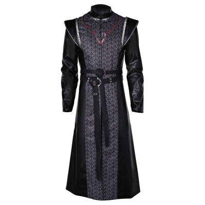 House of the Dragon Daemon Targaryen Black Set Suit Cosplay Costume Halloween Carnival Outfit