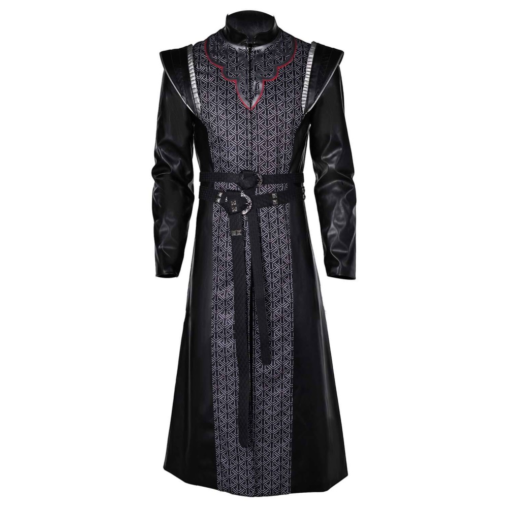 House of the Dragon Daemon Targaryen Black Set Suit Cosplay Costume Halloween Carnival Outfit
