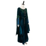 House of the Dragon Alicent Hightower Women Green Velvet&nbsp;Dress Medieval Suit Cosplay Costume Halloween Carnival Outfit