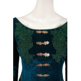 House of the Dragon Alicent Hightower Women Green Velvet&nbsp;Dress Medieval Suit Cosplay Costume Halloween Carnival Outfit