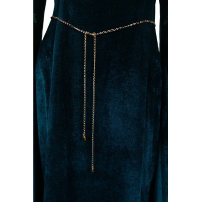 House of the Dragon Alicent Hightower Women Green Velvet&nbsp;Dress Medieval Suit Cosplay Costume Halloween Carnival Outfit
