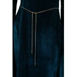 House of the Dragon Alicent Hightower Women Green Velvet&nbsp;Dress Medieval Suit Cosplay Costume Halloween Carnival Outfit