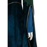 House of the Dragon Alicent Hightower Women Green Velvet&nbsp;Dress Medieval Suit Cosplay Costume Halloween Carnival Outfit