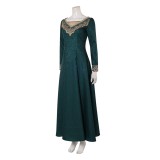 House of the Dragon Alicent Hightower Women Green Dress Cosplay Costume Halloween Carnival