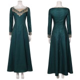 House of the Dragon Alicent Hightower Women Green Dress Cosplay Costume Halloween Carnival