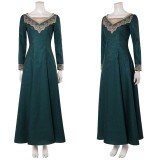 House of the Dragon Alicent Hightower Women Green Dress Cosplay Costume Halloween Carnival