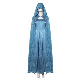 House of the Dragon Alicent Hightower Women Blue Cosplay Costume Halloween Carnival Outfit