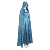 House of the Dragon Alicent Hightower Women Blue Cosplay Costume Halloween Carnival Outfit