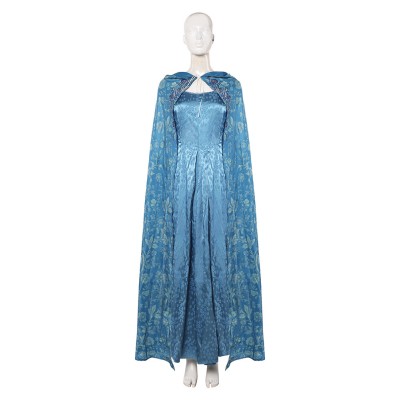 House of the Dragon Alicent Hightower Women Blue Cosplay Costume Halloween Carnival Outfit