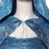 House of the Dragon Alicent Hightower Women Blue Cosplay Costume Halloween Carnival Outfit