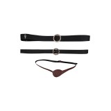 House of the Dragon Aemond Targaryen Leather Belt Blindfold Set Medieval Accessories Cosplay Costume Halloween Carnival