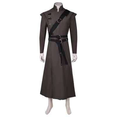 House of the Dragon 2 Prince Aemond Targaryen Grey Suit With Eye Patch Suit Cosplay Costume Halloween Carnival Outfit