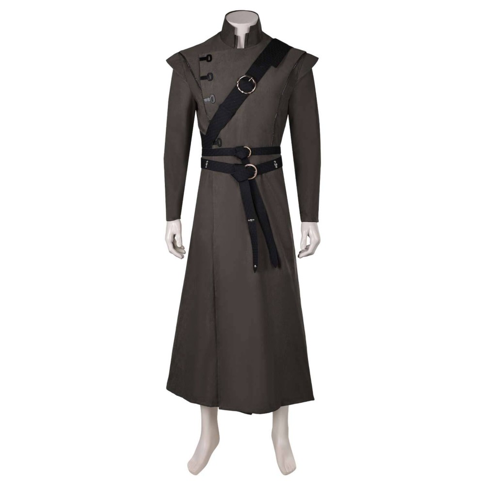 House of the Dragon 2 Prince Aemond Targaryen Grey Suit With Eye Patch Suit Cosplay Costume Halloween Carnival Outfit