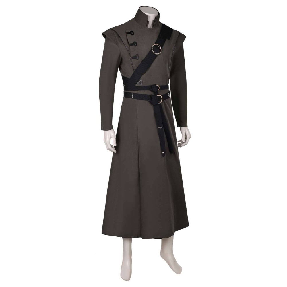 House of the Dragon 2 Prince Aemond Targaryen Grey Suit With Eye Patch Suit Cosplay Costume Halloween Carnival Outfit