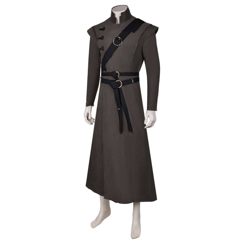 House of the Dragon 2 Prince Aemond Targaryen Grey Suit With Eye Patch Suit Cosplay Costume Halloween Carnival Outfit