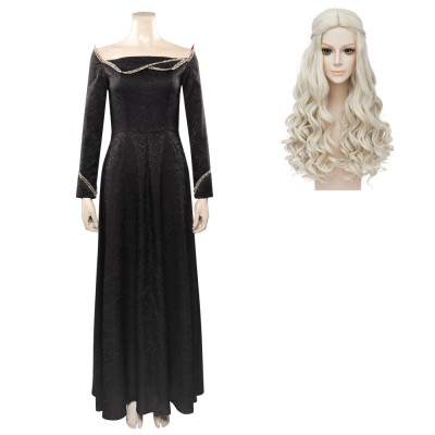 House of the Dragon 1 Rhaenyra Targaryen Suit Cosplay Costume Halloween Carnival Outfit