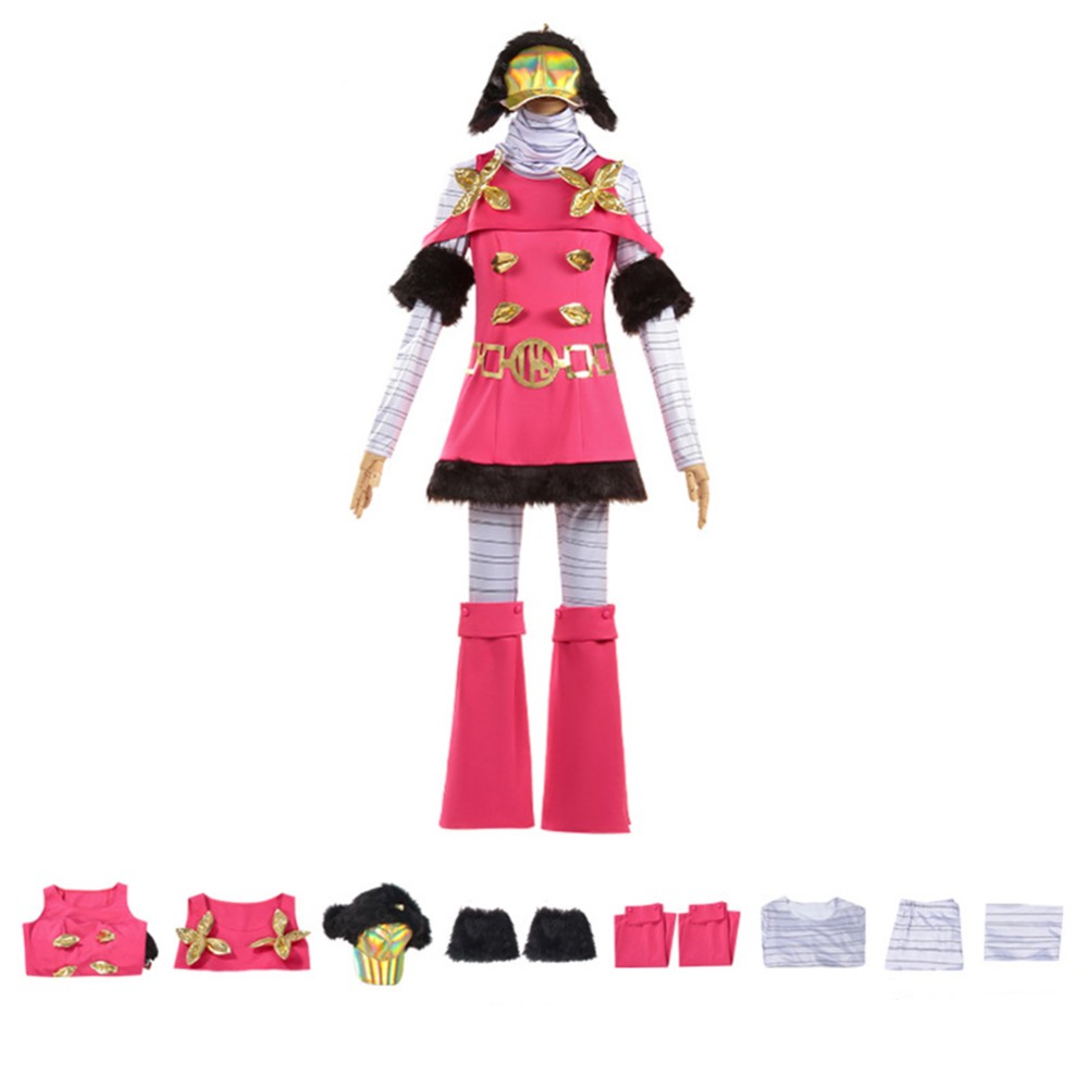 Hot Pants Women Pink Cosplay Costume Halloween Carnival Outfit