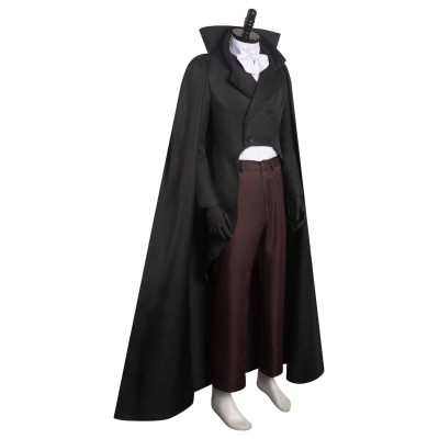 Horror Haunted Mansion The Hat Box Ghost Suit Cosplay Costume Halloween Carnival Outfit