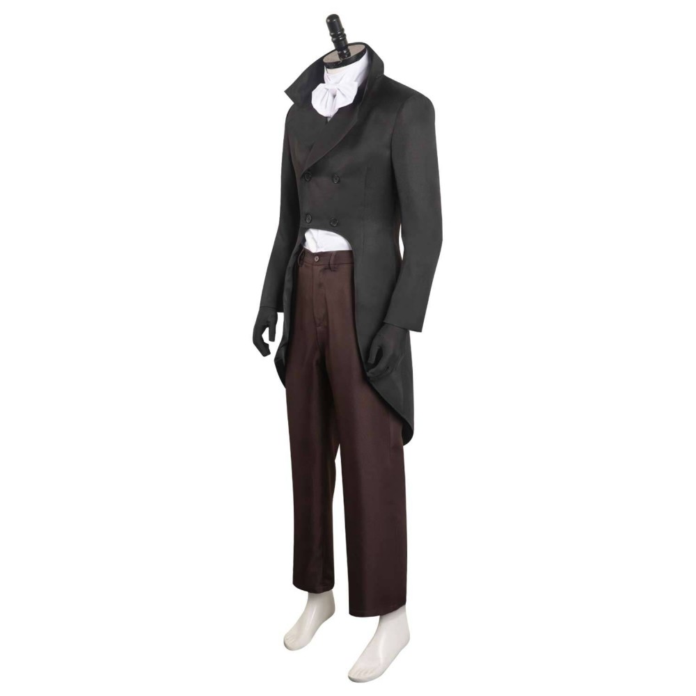 Horror Haunted Mansion The Hat Box Ghost Suit Cosplay Costume Halloween Carnival Outfit