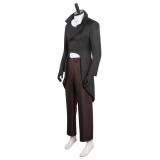 Horror Haunted Mansion The Hat Box Ghost Suit Cosplay Costume Halloween Carnival Outfit