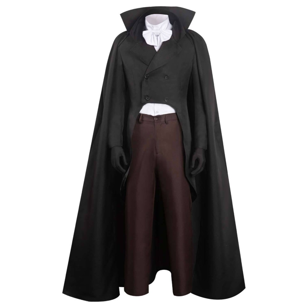 Horror Haunted Mansion The Hat Box Ghost Suit Cosplay Costume Halloween Carnival Outfit