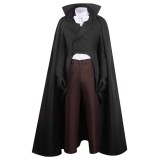 Horror Haunted Mansion The Hat Box Ghost Suit Cosplay Costume Halloween Carnival Outfit