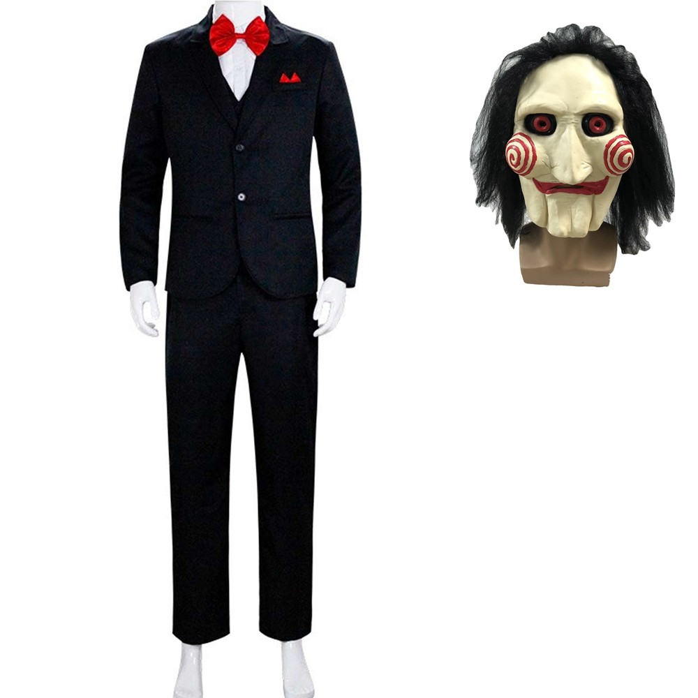 Horror Saw X Saw 10 Jigsaw Suit Cosplay Costume Halloween Carnival Outfit