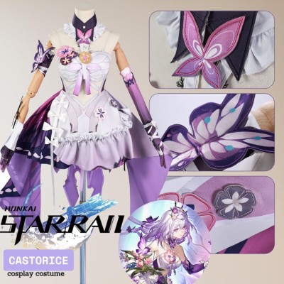 Honkai:Star Rail Castorice Fullset Party Cosplay Costume Halloween Carnival Outfit