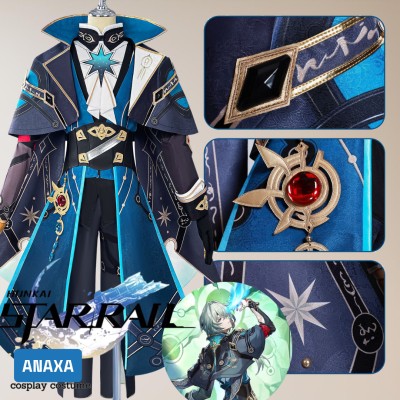 Honkai: Star Rail Anaxa Fullset Party Cosplay Costume Halloween Carnival Outfit