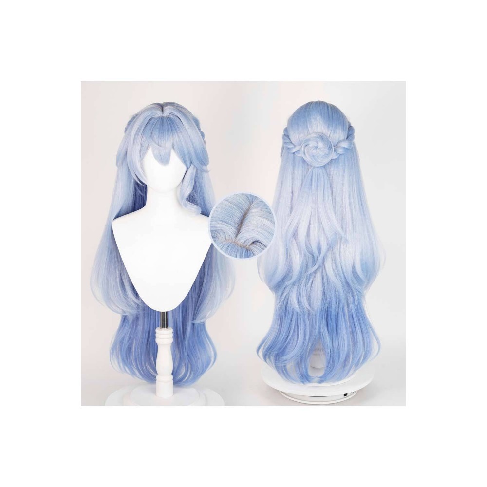 Honkai: Star Rail Robin Blue Wig Heat Resistant Synthetic Hair Accessories Cosplay Costume Halloween Carnival