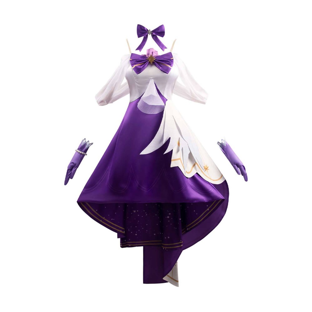 Honkai: Star Rail Robin Concert 2024 Women Purple Dress Suit Cosplay Costume Halloween Carnival Outfit