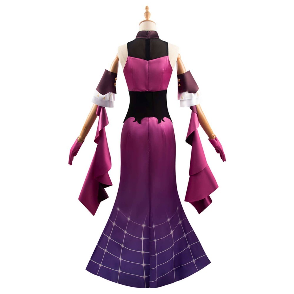 Honkai: Star Rail Kafka Concert 2024 Women Purple Dress Suit Cosplay Costume Halloween Carnival Outfit
