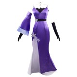 Honkai: Star Rail Jingliu Concert 2024 Women Purple Dress Suit Cosplay Costume Halloween Carnival Outfit